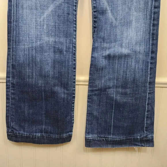 7 For All Mankind Jeans Size 30 Dojo Denim Women's Y2K Low Rise - Picture 3 of 13